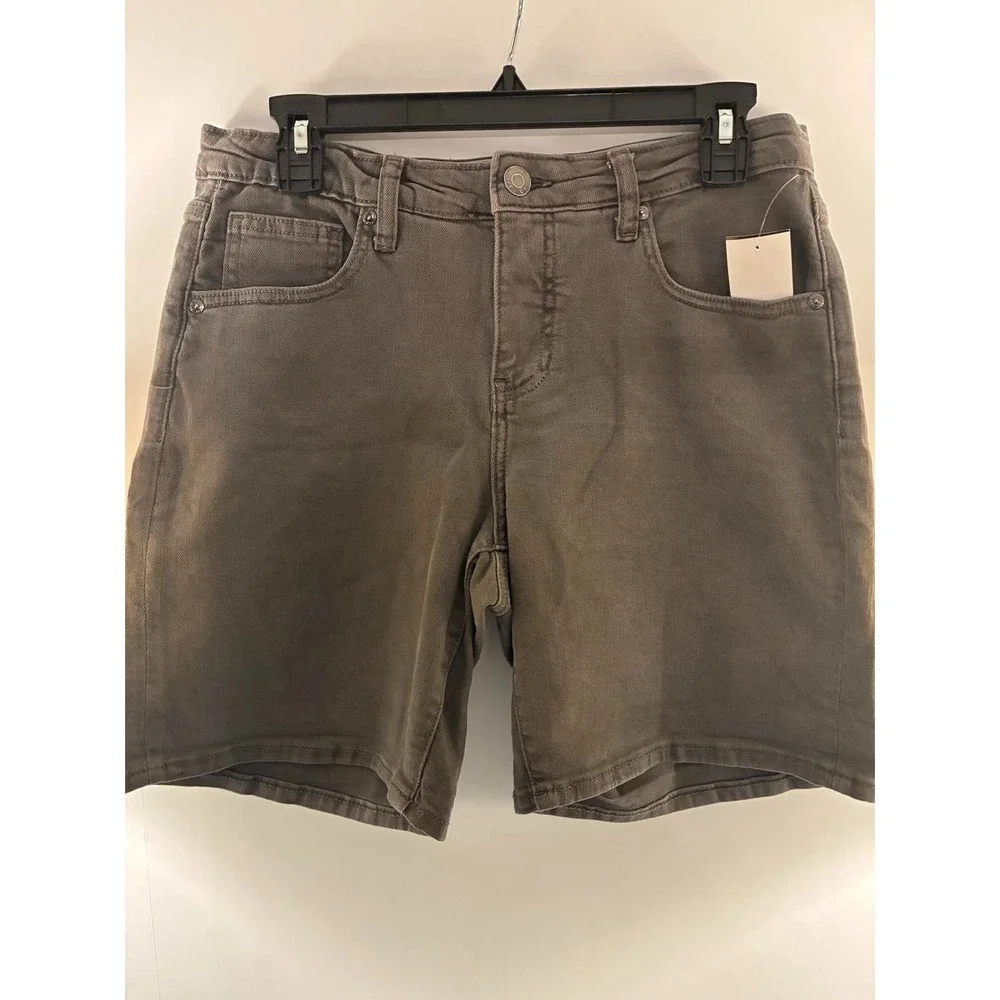 JAG‎ Women's Alex Boyfriend Shorts Gray 4/5 Stretch NWT